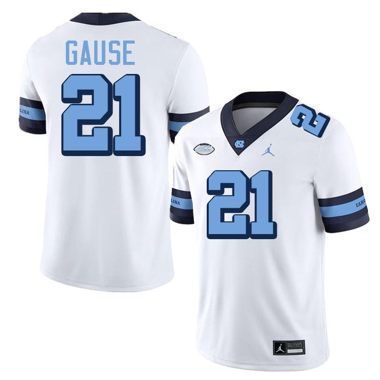 Davion Gause UNC Jerseys,North Carolina Tar Heels #21 Davion Gause Football Jerseys-Throwback White Davion Gause UNC Jerseys,North Carolina Tar Heels #21 Davion Gause Football Jerseys-Throwback White